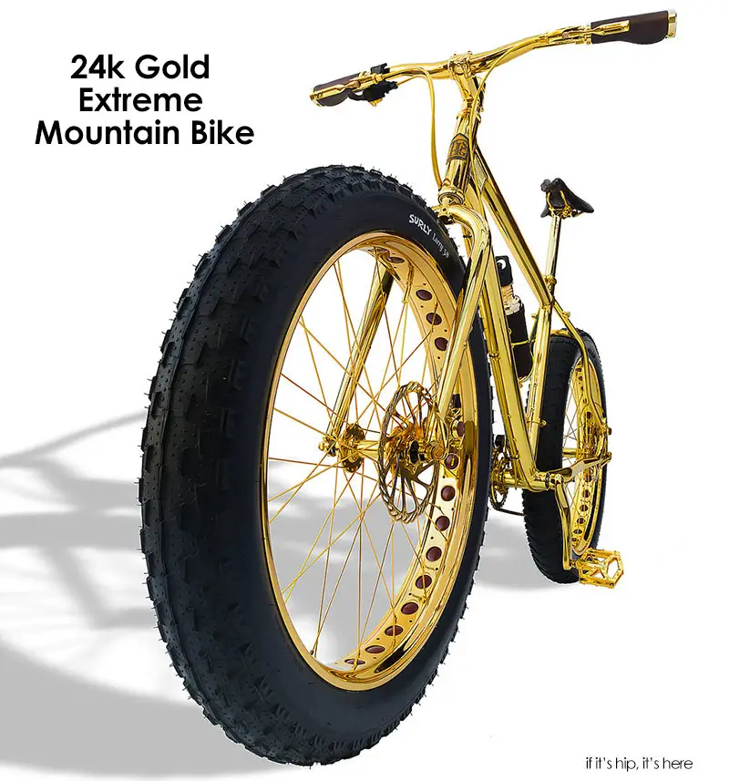 24k gold extreme mountain bike