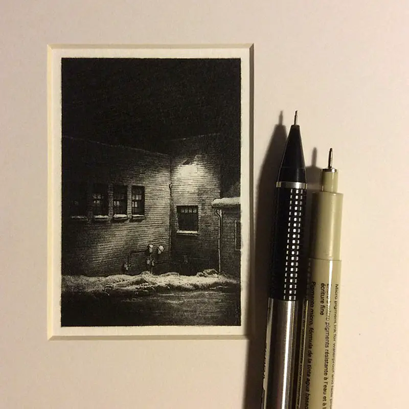 Micro Pen and Ink Drawings by Taylor Mazer if it's hip, it's here