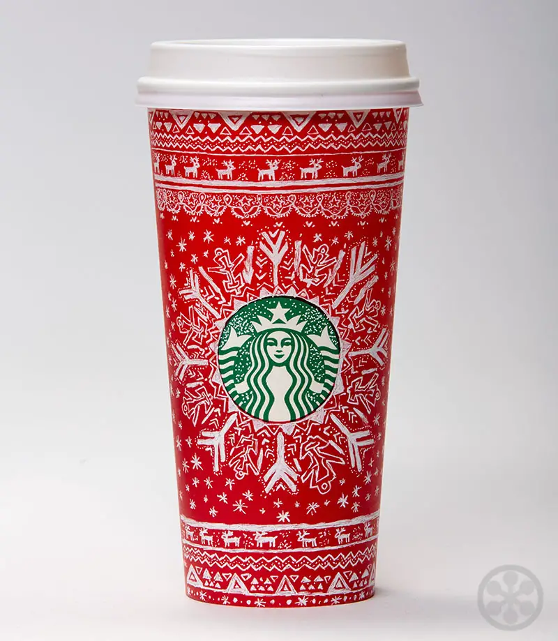 Starbucks 2016 Holiday Red Cups & The Designers