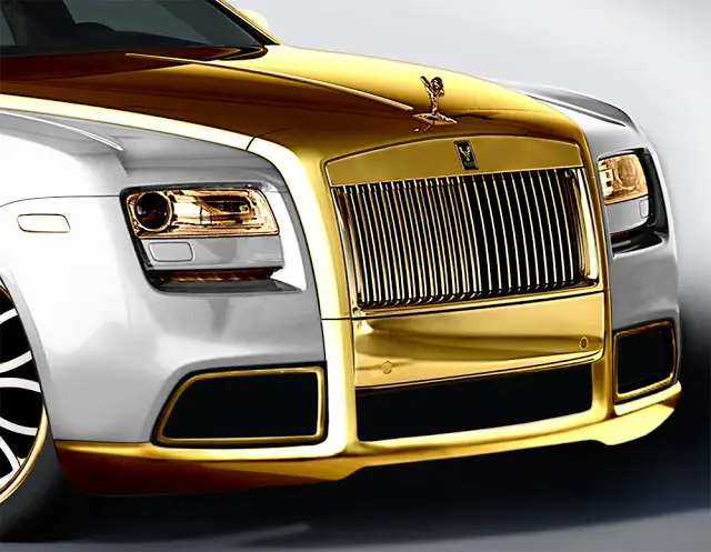 Những chiếc RollsRoyces bọc vàng đắt nhất thế giới