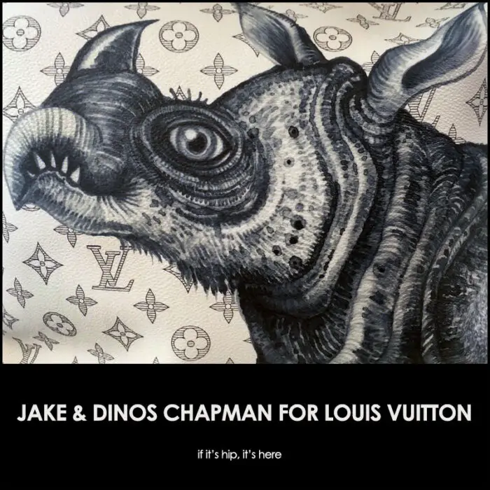 Louis Vuitton x Chapman Brothers White & Green Animals Print T
