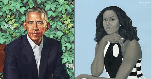 The Obama Presidential Portraits By Kehinde Wiley And Amy