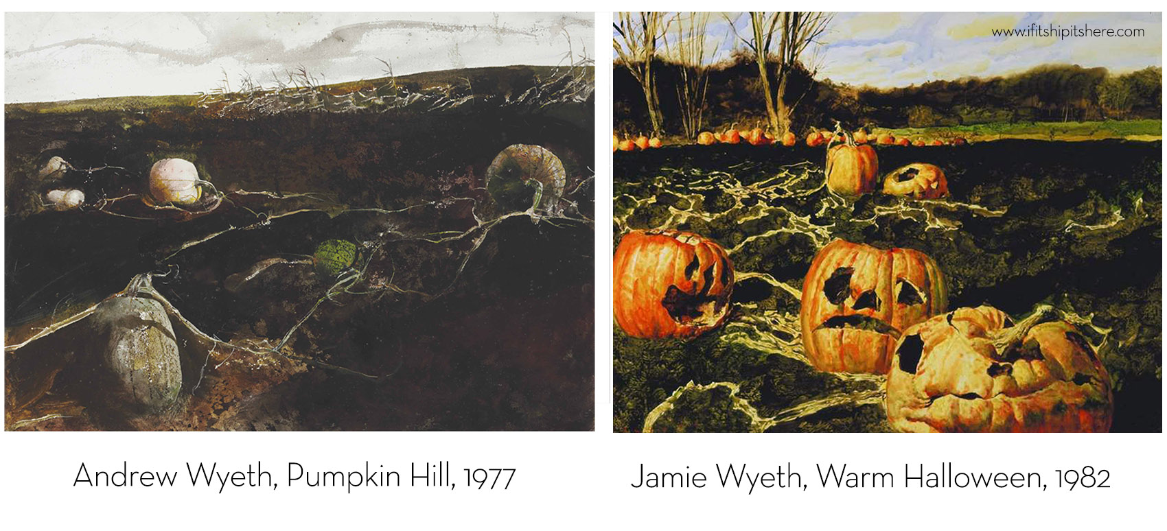 andrew wyeth pumpkin hill and jamie wyth warm halloween 