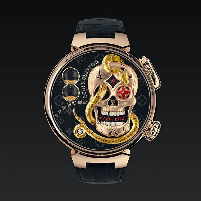 louis vuitton watch tambour carpe diem price