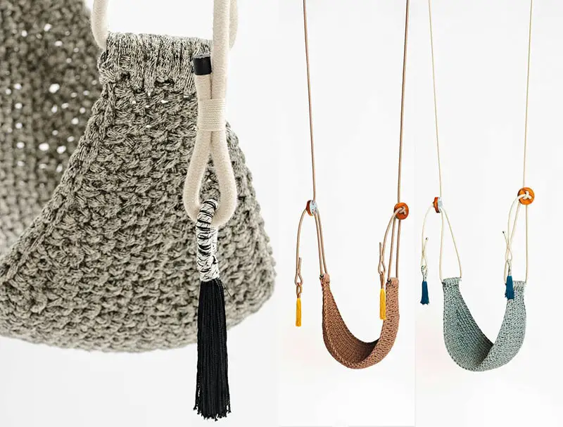 Handmade Crochet Swings by IOTA If It's Hip, It's Here