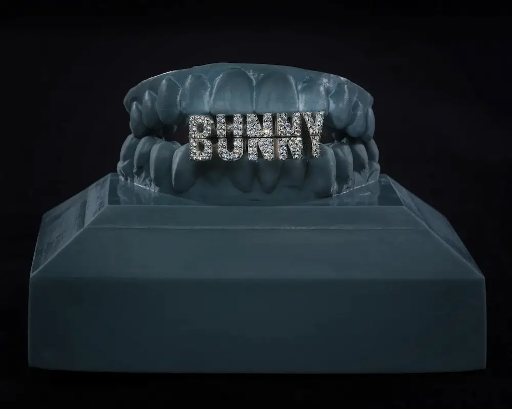  Bad Bunny diamond grill