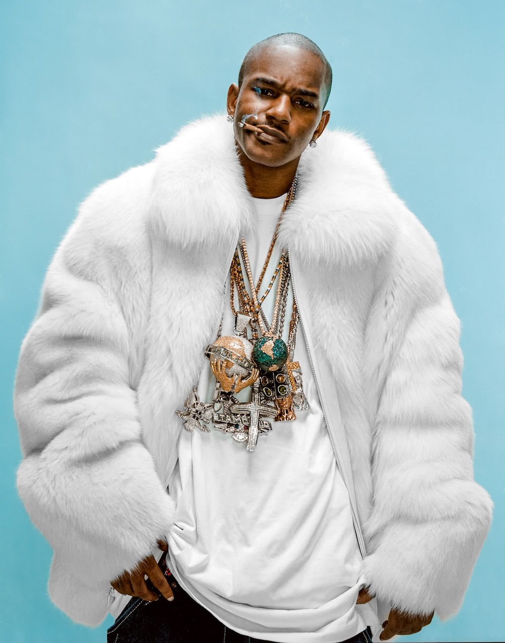 Cam’ron’s spinning-globe charm