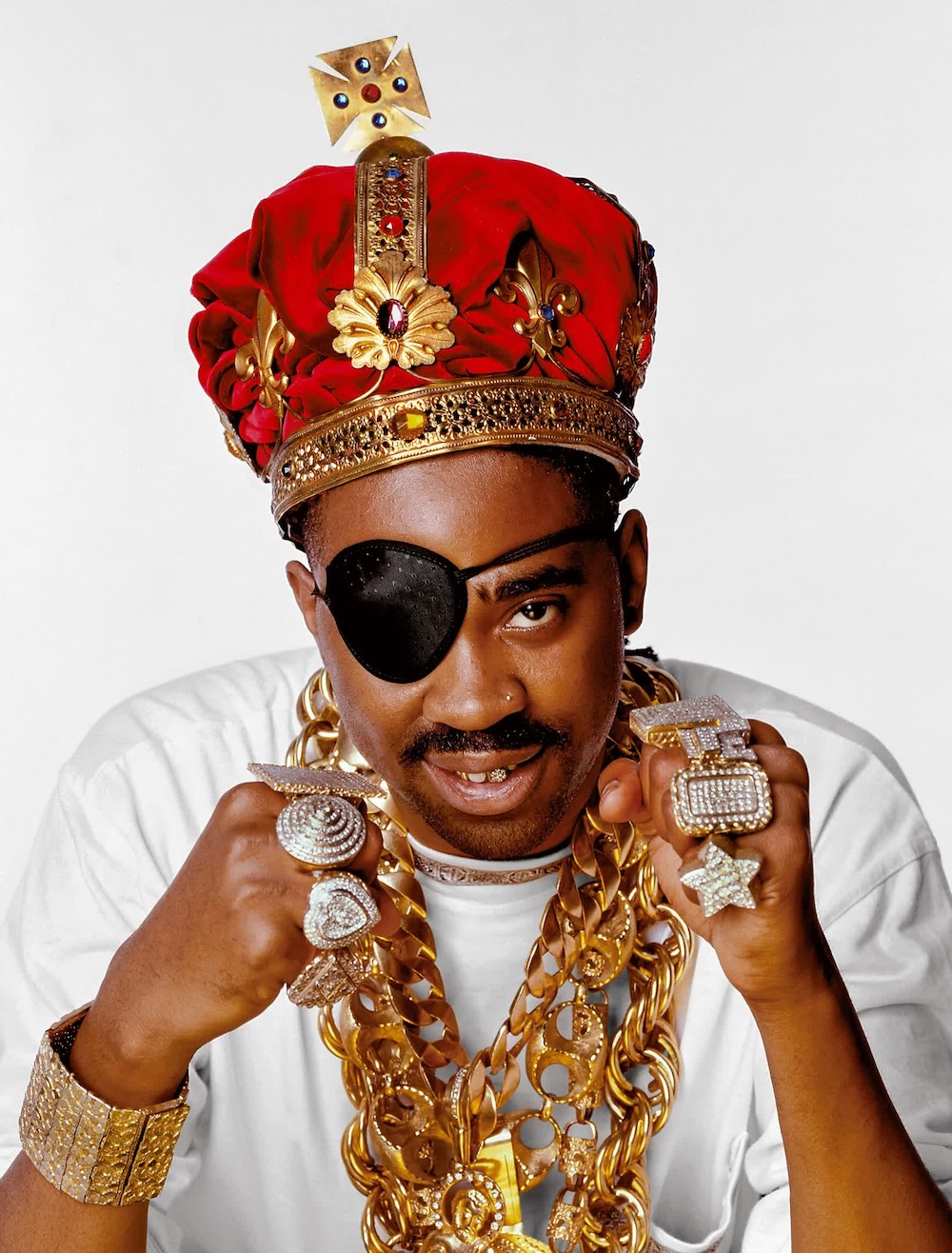 Photograph of Slick Rick by Janette Beckman, Courtesy of Fahey/Klein Gallery